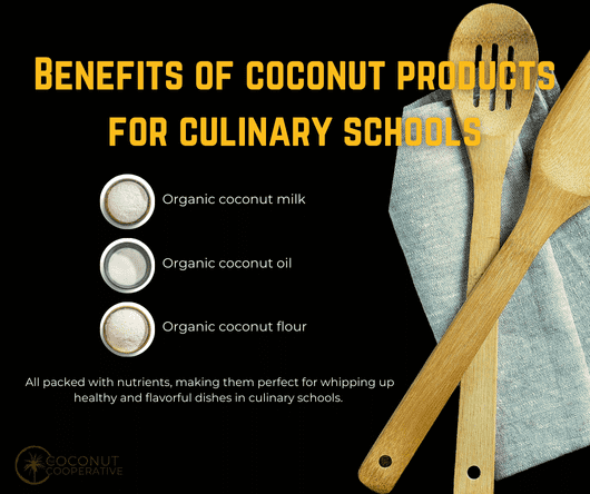 Benefits of coconut products for culinary schools - The Coconut Cooperative -