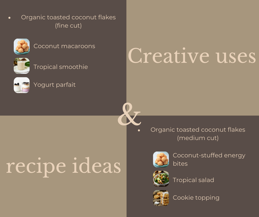 Creative uses and recipe ideas using organic toasted coconut flakes - The Coconut Cooperative -