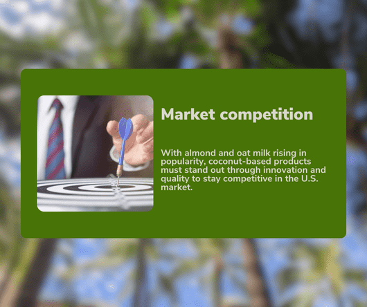 Plant-based alternatives - Coconut market competition - The Coconut Cooperative -