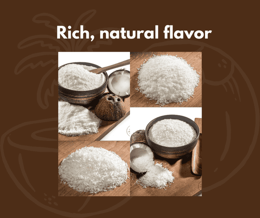 Rich, natural flavor of desiccated coconut - TCC, California -