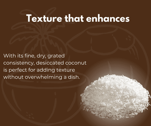 Texture of desiccated coconut - The Coconut Coop -