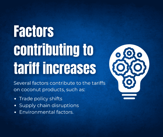 Factors contributing to coconut tariff increases - The Coconut Cooperative -