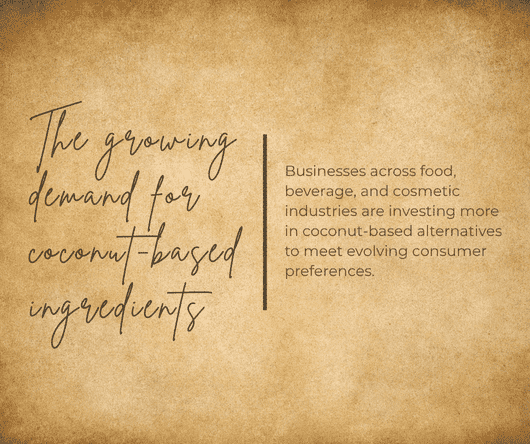Why businesses choose coconut products - The Coconut Cooperative -