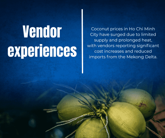 Coconut vendor experiences - The Coconut Cooperative -