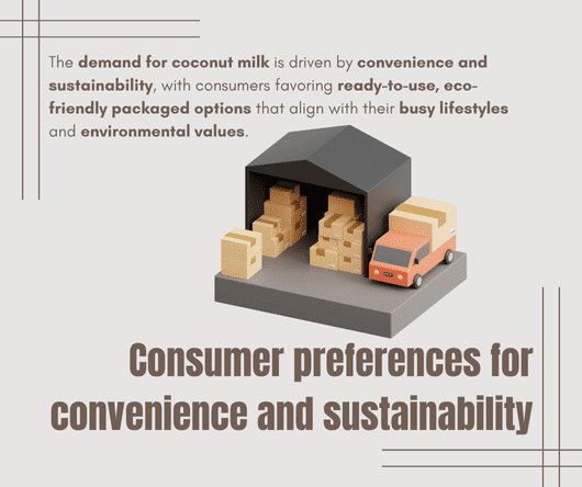 Consumer preferences for convenience and sustainability - The Coconut Cooperative -