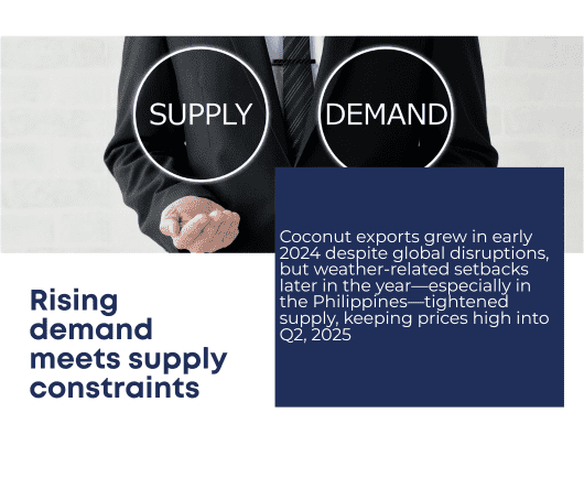 Rising coconut demand meets global supply constraints - The Coconut Cooperative -