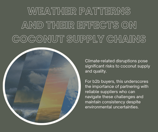 Weather patterns and their effects on global coconut supply chains worldwide - The Coconut Cooperative -