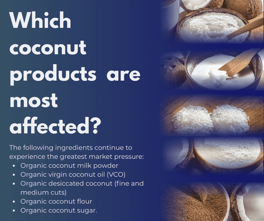 Which coconut products are most affected by market pressure? - The Coconut Cooperative -