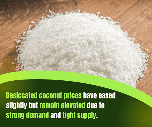 Are desiccated coconut prices still high in California? - The Coconut Cooperative -