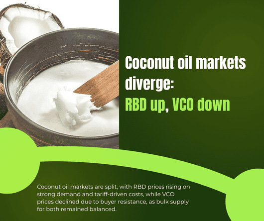 Coconut oil markets diverge with RBD up and VCO down - The Coconut Cooperative -