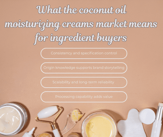 What the coconut oil moisturizing creams market means for ingredient buyers - The Coconut Cooperative -