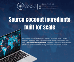 Source organic coconut ingredients built for scale at The Coconut Coop - The Coconut Cooperative -