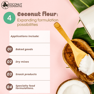 Coconut flour - Expanding formulation possibilities - The Coconut Coop -