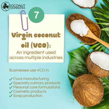 Virgin coconut oil - An ingredient used across multiple industries - TCC, California -