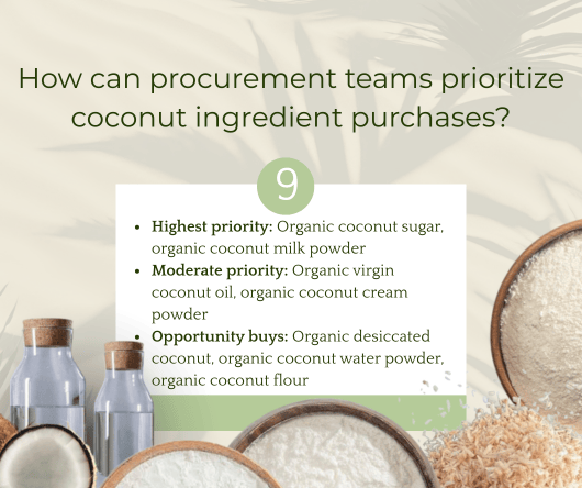 How can procurement teams prioritize coconut ingredient purchases in California? - The Coconut Cooperative -