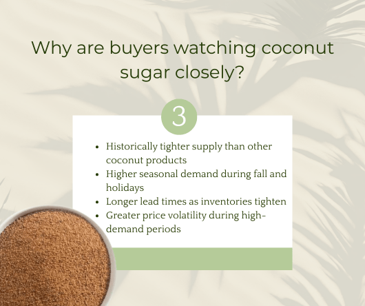 Why are buyers in America watching coconut sugar closely? - The Coconut Cooperative -
